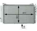 MAHLE Kondenztor klimatizace MAO AC 391 000P, AC 391 000P