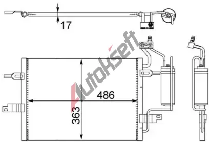 MAHLE Kondenztor klimatizace MAO AC 404 000S, AC 404 000S