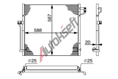 MAHLE Kondenztor klimatizace MAO AC 41 000S, AC 41 000S