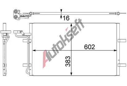 MAHLE Kondenztor klimatizace MAO AC 410 001S, AC 410 001S