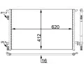 Kondenztor klimatizace MAHLE ‐ MAO AC 411 000S