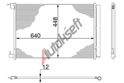 MAHLE Kondenztor klimatizace MAO AC 412 000S, AC 412 000S