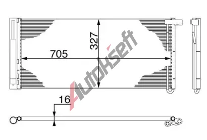MAHLE Kondenztor klimatizace MAO AC 425 000S, AC 425 000S