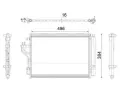 Kondenztor klimatizace MAHLE ‐ MAO AC 43 000P