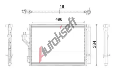 MAHLE Kondenztor klimatizace MAO AC 43 000P, AC 43 000P