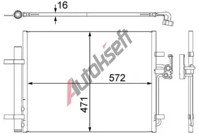 MAHLE Kondenztor klimatizace MAO AC 441 000S, AC 441 000S