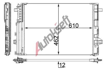 MAHLE Kondenztor klimatizace MAO AC 446 000S, AC 446 000S