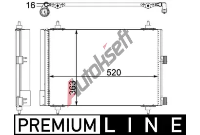 MAHLE Kondenztor klimatizace MAO AC 447 000P, AC 447 000P