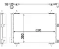 Kondenztor klimatizace MAHLE ‐ MAO AC 447 000S