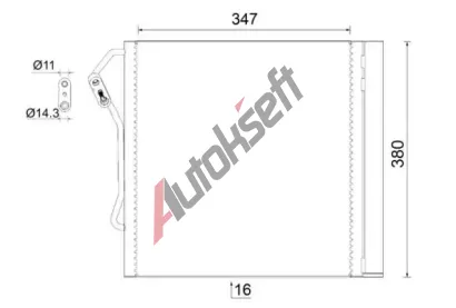 MAHLE Kondenztor klimatizace MAO AC 451 000S, AC 451 000S