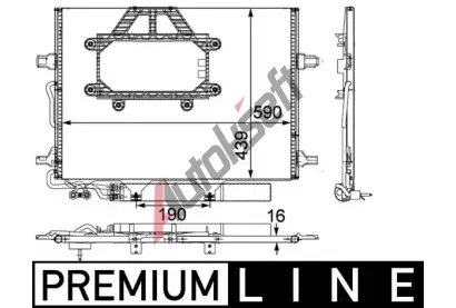 MAHLE Kondenztor klimatizace MAO AC 453 000P, AC 453 000P