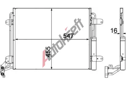 MAHLE Kondenztor klimatizace MAO AC 454 000P, AC 454 000P