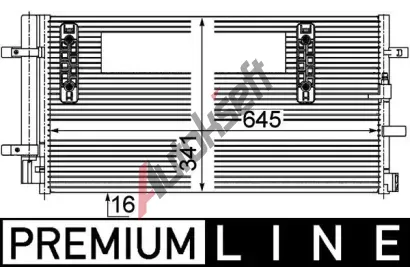 MAHLE Kondenztor klimatizace MAO AC 457 000P, AC 457 000P