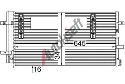 MAHLE Kondenztor klimatizace MAO AC 457 000S, AC 457 000S