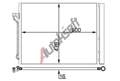 MAHLE Kondenztor klimatizace MAO AC 463 000S, AC 463 000S