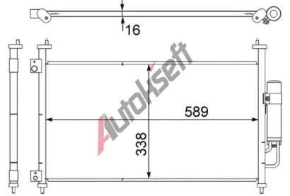 MAHLE Kondenztor klimatizace MAO AC 464 000S, AC 464 000S