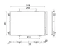 MAHLE Kondenztor klimatizace ‐ MAO AC 466 000S