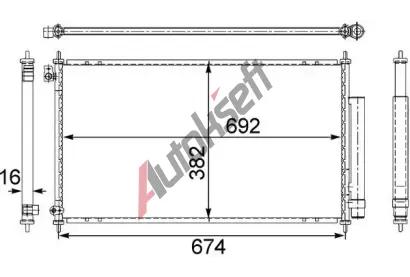 MAHLE Kondenztor klimatizace MAO AC 467 001S, AC 467 001S