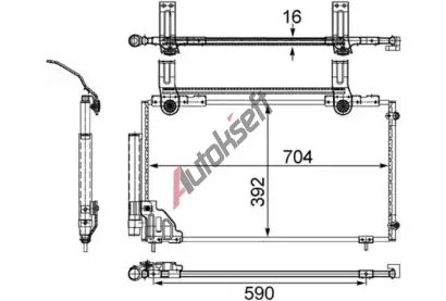 MAHLE Kondenz�tor klimatizace MAO AC 471 000S, AC 471 000S