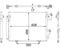 Kondenztor klimatizace MAHLE ‐ MAO AC 475 001S