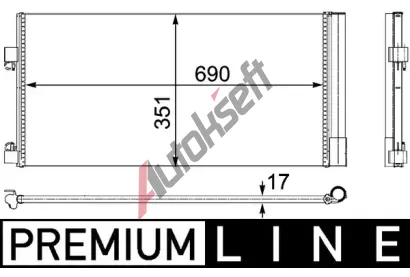MAHLE Kondenztor klimatizace MAO AC 486 000P, AC 486 000P