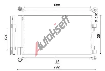 MAHLE Kondenztor klimatizace MAO AC 486 000S, AC 486 000S