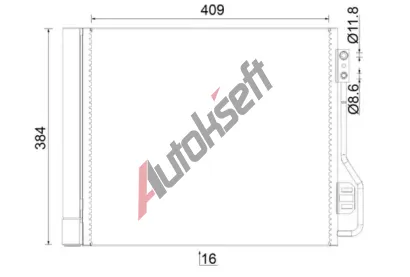 MAHLE Kondenztor klimatizace MAO AC 488 000S, AC 488 000S