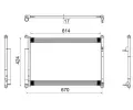 Kondenztor klimatizace MAHLE ‐ MAO AC 490 000S