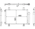 Kondenztor klimatizace MAHLE ‐ MAO AC 495 000S