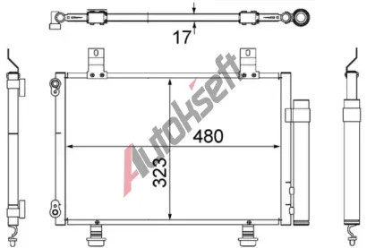 MAHLE Kondenztor klimatizace MAO AC 495 000S, AC 495 000S