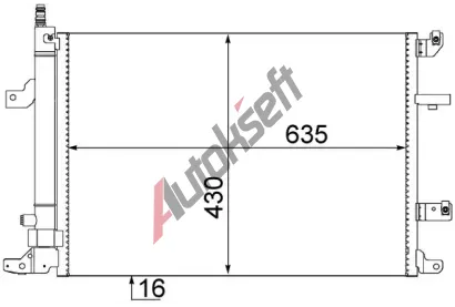MAHLE Kondenztor klimatizace MAO AC 497 000S, AC 497 000S