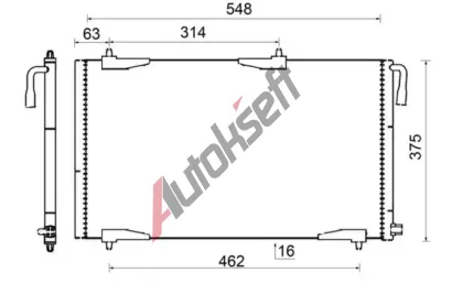 MAHLE Kondenztor klimatizace MAO AC 501 000S, AC 501 000S