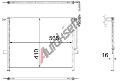 MAHLE Kondenztor klimatizace MAO AC 502 001S, AC 502 001S
