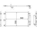 Kondenztor klimatizace MAHLE ‐ MAO AC 507 000S