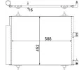 Kondenztor klimatizace MAHLE ‐ MAO AC 515 000S