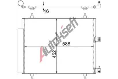 MAHLE Kondenztor klimatizace MAO AC 515 000S, AC 515 000S