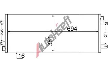 MAHLE Kondenztor klimatizace MAO AC 527 000S, AC 527 000S