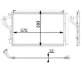MAHLE Kondenztor klimatizace MAO AC 55 000P, AC 55 000P