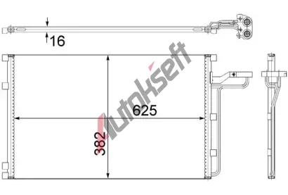 MAHLE Kondenztor klimatizace MAO AC 551 001S, AC 551 001S