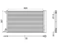 Kondenztor klimatizace MAHLE ‐ MAO AC 552 000S