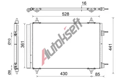 MAHLE Kondenztor klimatizace MAO AC 554 000S, AC 554 000S