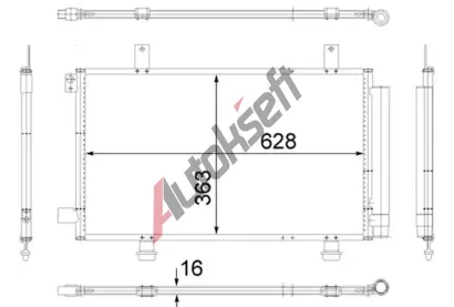 MAHLE Kondenztor klimatizace MAO AC 556 000S, AC 556 000S