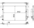 Kondenztor klimatizace MAHLE ‐ MAO AC 557 000S