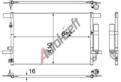 MAHLE Kondenztor klimatizace MAO AC 557 000S, AC 557 000S