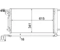 Kondenztor klimatizace MAHLE ‐ MAO AC 566 000S