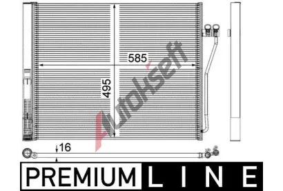 MAHLE Kondenztor klimatizace MAO AC 568 000P, AC 568 000P