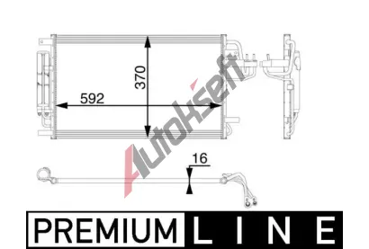 MAHLE Kondenztor klimatizace MAO AC 57 000P, AC 57 000P