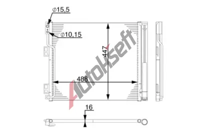 MAHLE Kondenztor klimatizace MAO AC 570 000S, AC 570 000S