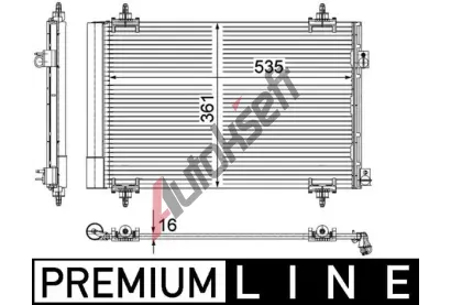 MAHLE Kondenztor klimatizace MAO AC 587 000P, AC 587 000P