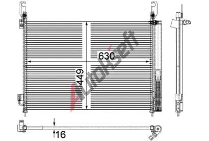 MAHLE Kondenztor klimatizace MAO AC 588 000P, AC 588 000P